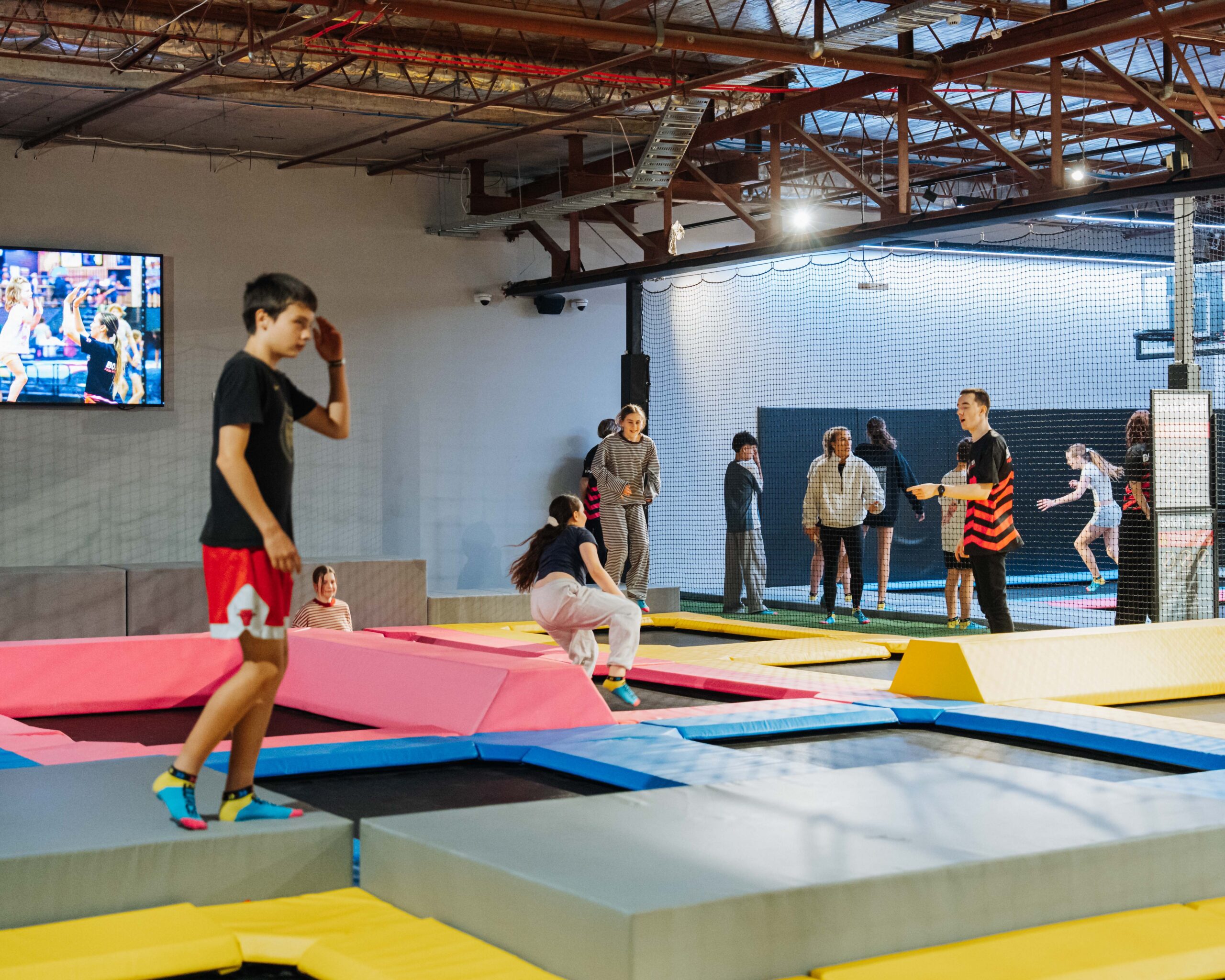 Free jump trampolines
