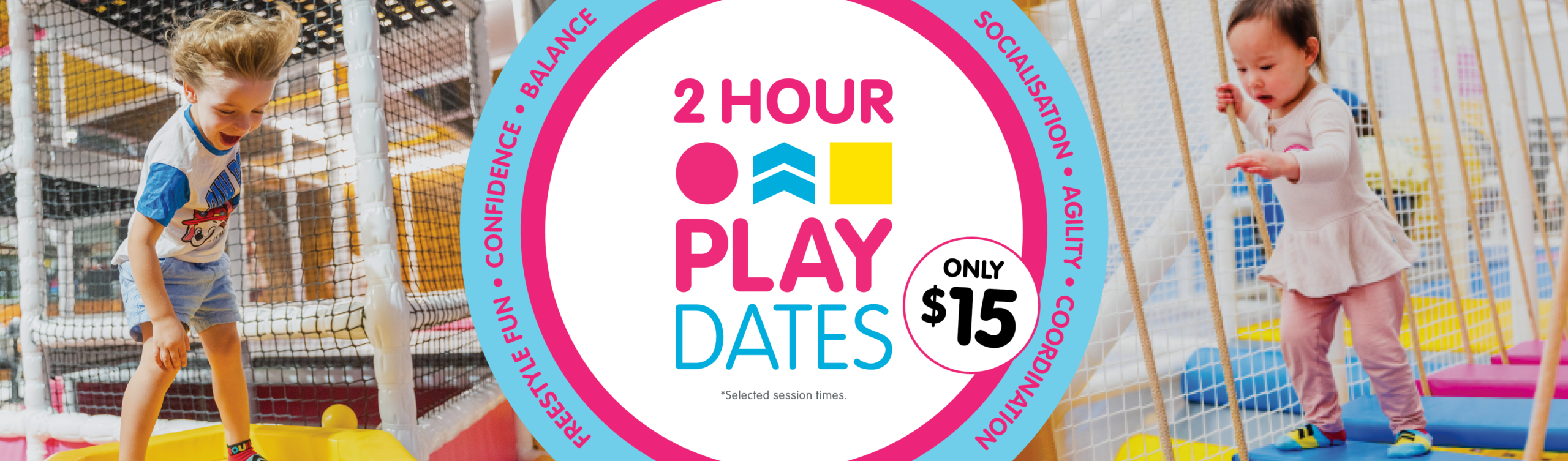 2 hour play dates tickets for $15