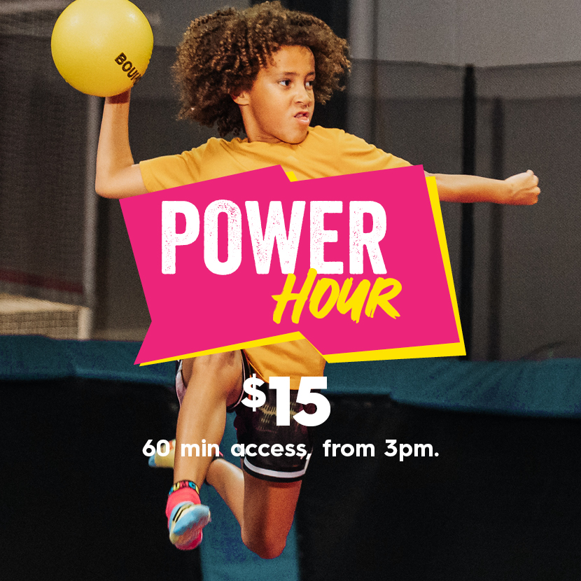 Power Hour: $15 for 60 minutes access from 3pm