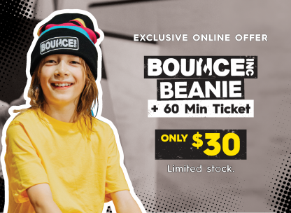 BOUNCE & Beanie $30 exclusive online offer